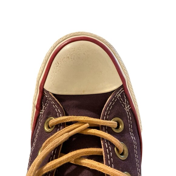 Converse Chuck Taylor AllStar Lux Mid Purple Faux Suede Hidden Wedge Sneaker 6.5 - Picture 7 of 11